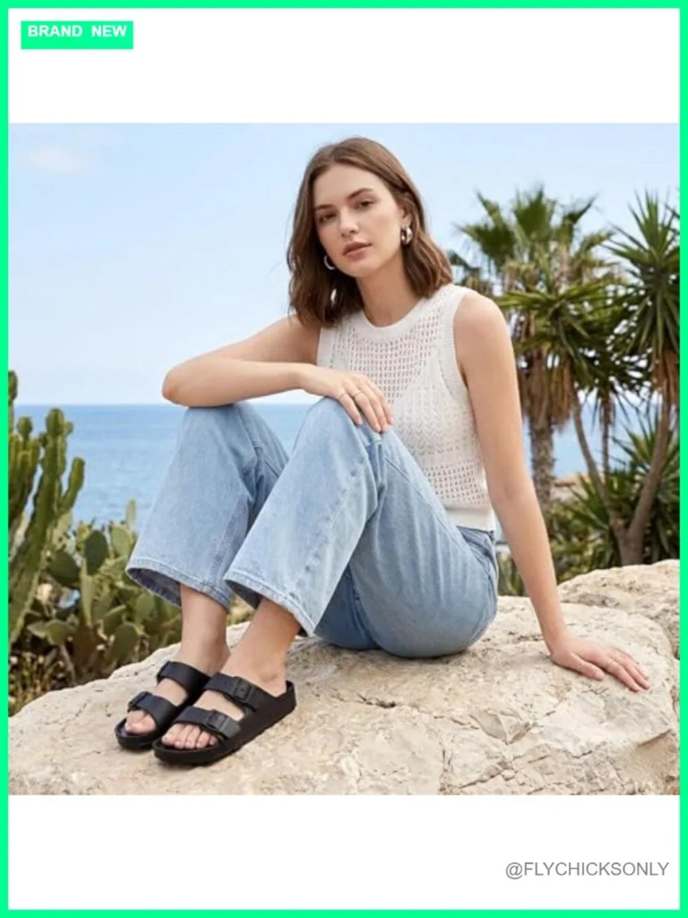 Arch Support EVA Slide Sandals with Adjustable Buckle Straps